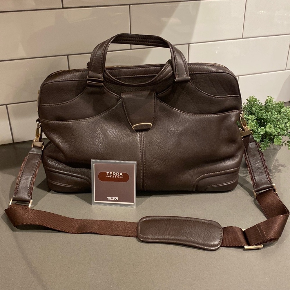 Tumi Terra Collection Fine Leather Briefcase